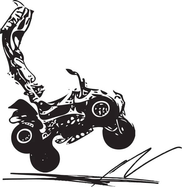 Illustrazione quad bike — Vettoriale Stock