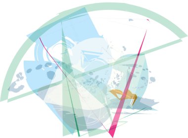 soyut renkli kompozisyon