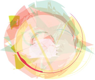 soyut renkli kompozisyon