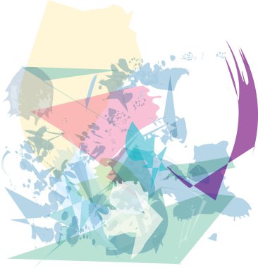 soyut renkli kompozisyon