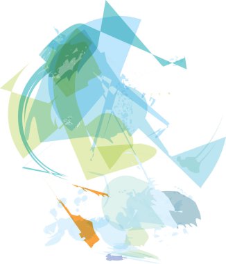 soyut renkli kompozisyon