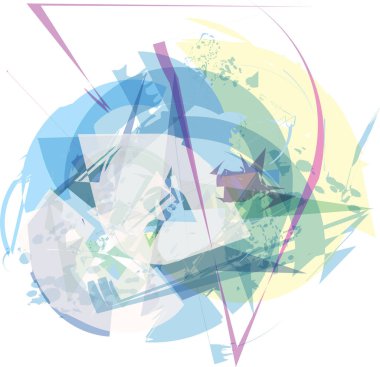 soyut renkli kompozisyon