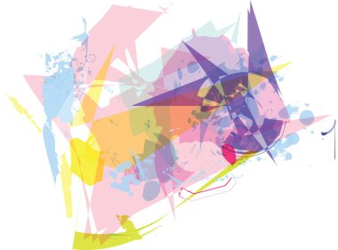 soyut renkli kompozisyon