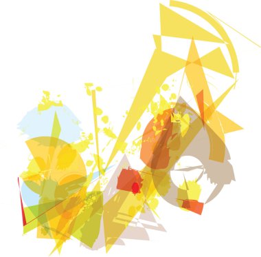 soyut renkli kompozisyon