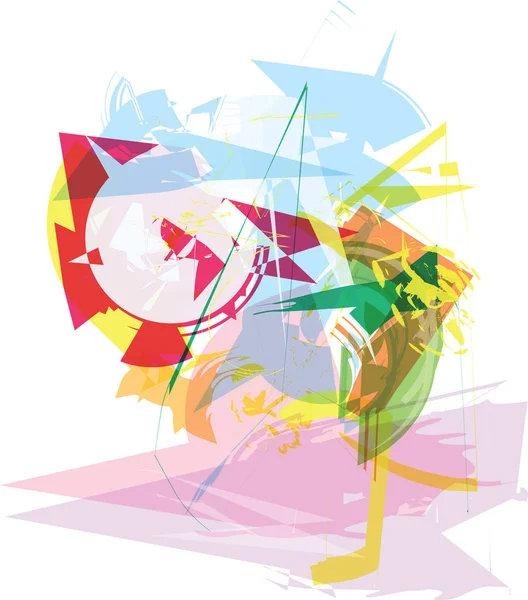 Composición colorida abstracta — Archivo Imágenes Vectoriales