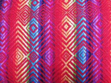 Perulu el yapımı yün kumaş