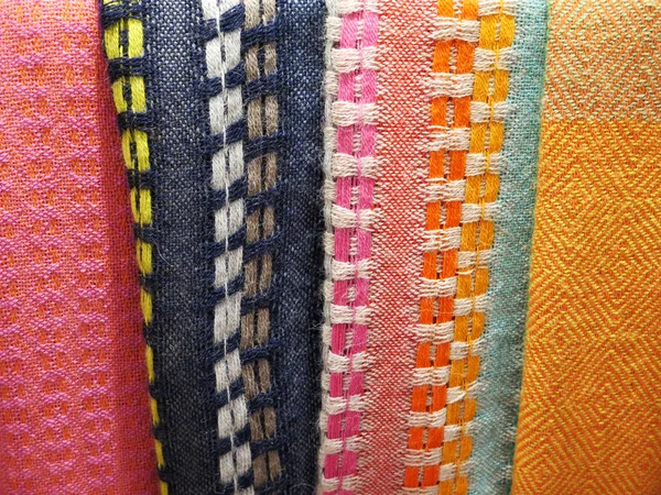 Peruvian hand made woolen fabric — Stock Photo, Image