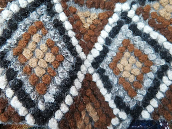 Perui kézzel készített gyapjú szövet — Stock Fotó