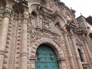 Plaza de Armas katedral kilise. Cuzco, Peru