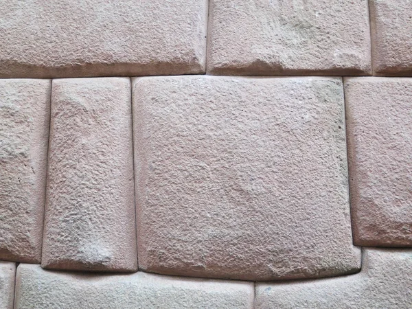 Стена инков из натуральных вулканических камней. Куско-Перу — стоковое фото