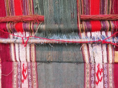 Cuzco, Peru Andes doğal boyalı yün iplik