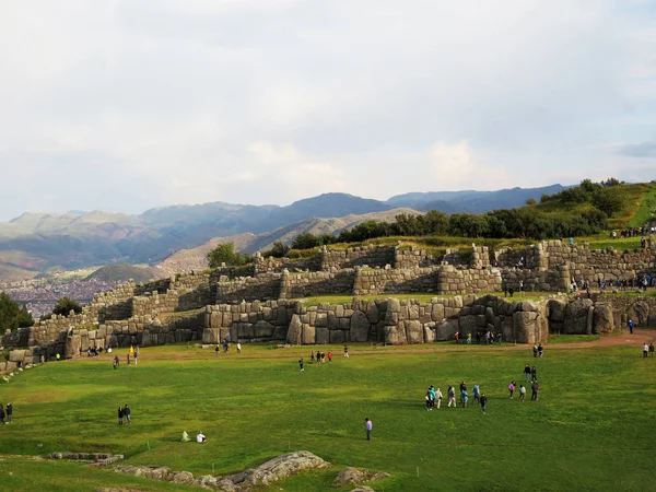 Sacsayhuaman, ερείπια Ίνκας στις Άνδεις του Περού — Φωτογραφία Αρχείου