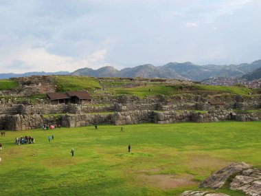 Sacsayhuaman, Incas ruins in the peruvian Andes clipart