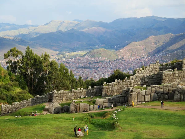 Sacsayhuaman, ερείπια Ίνκας στις Άνδεις του Περού — Φωτογραφία Αρχείου