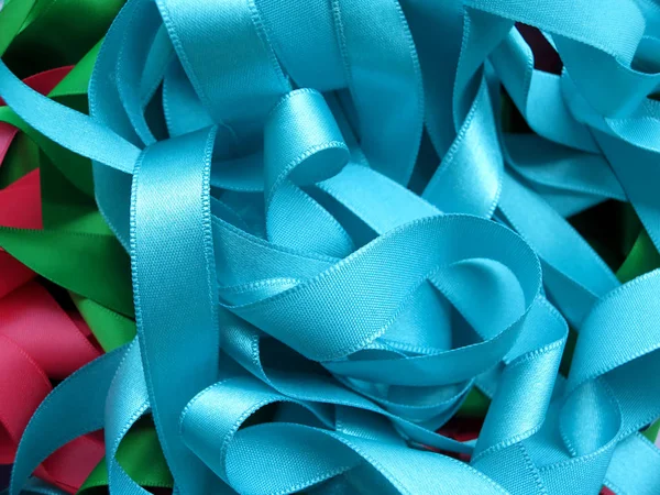 Colorful ribbon over white background — Stock Photo, Image