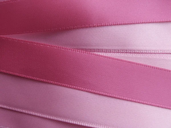 Pink ribbon background, design element — Stock Photo, Image