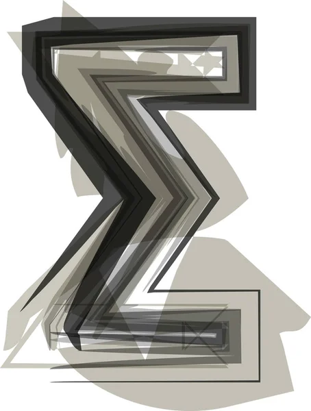 Illustrazione astratta del simbolo — Vettoriale Stock
