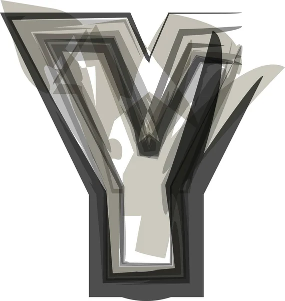 Abstraktní písmeno Y — Stockový vektor