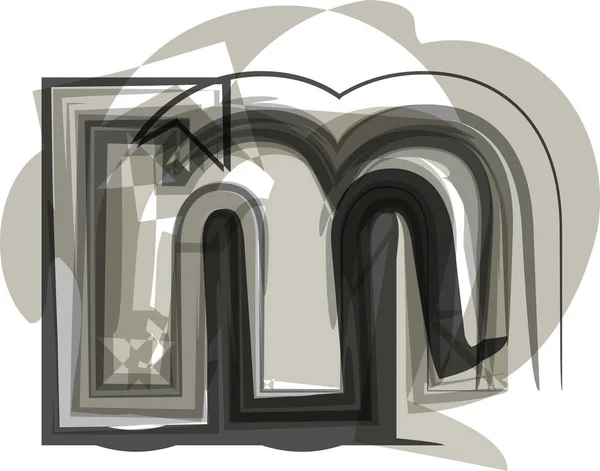 Résumé Lettre M — Image vectorielle