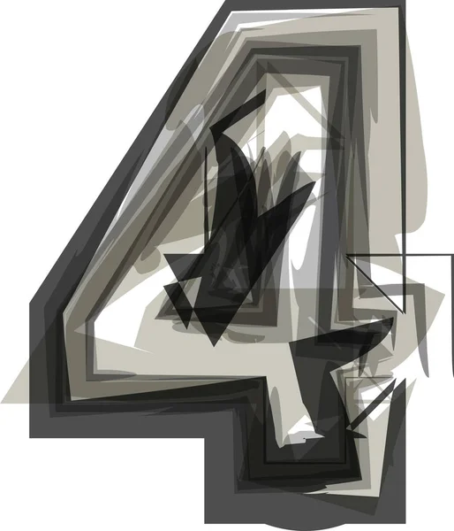 Abstracte nummer 4 — Stockvector