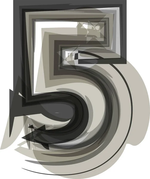 Abstracte nummer 5 — Stockvector