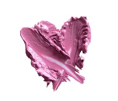 parçalanmış kırmızı ve pembe kalp şeklinde