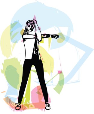 soyut fitness kadın, eğitimli kadın bedeni