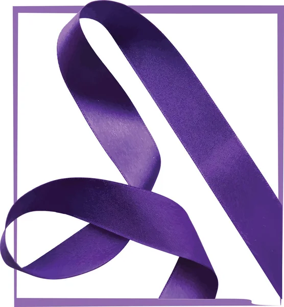 Purple Ribbon Awareness Alzheimers Disease Chronic Pain Cystic