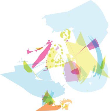 soyut renkli kompozisyon