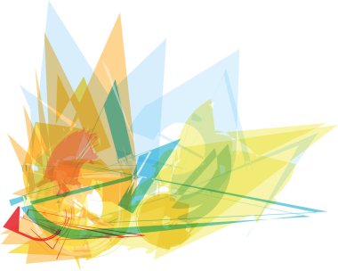 soyut renkli kompozisyon