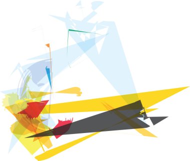 soyut renkli kompozisyon