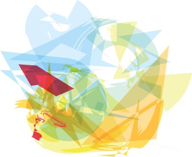 soyut renkli kompozisyon