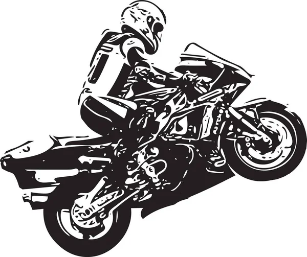 Motosiklet tarafından aşırı motokros yarışçısı