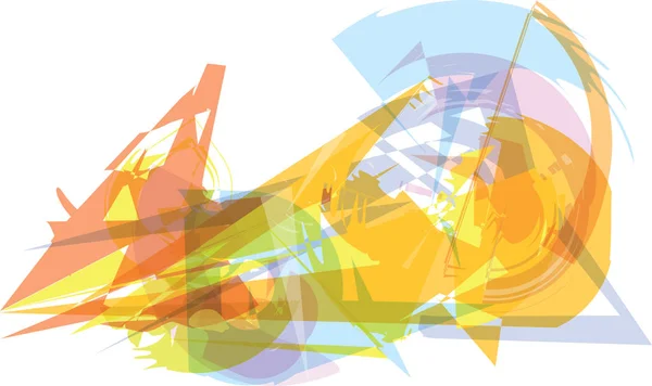 Composición colorida abstracta — Vector de stock