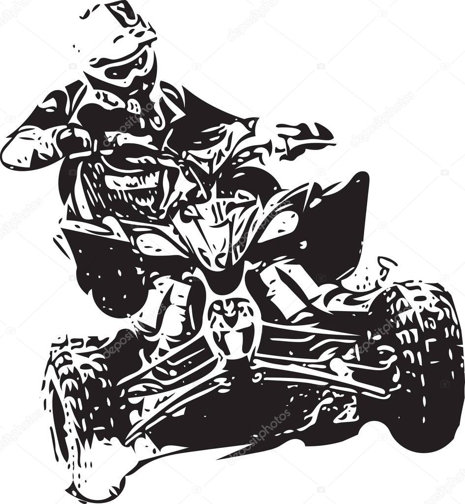 Quad bike illustration