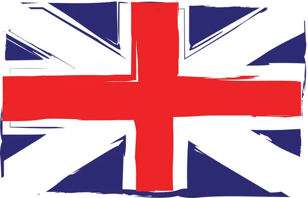 垃圾摇滚英国国旗或横幅 — 图库矢量图片