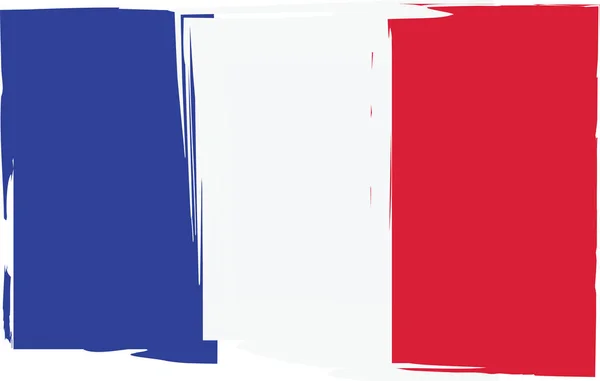 Bandeira ou bandeira Grunge FRANCE — Vetor de Stock