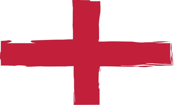 Grunge England Flagge oder Banner — Stockvektor