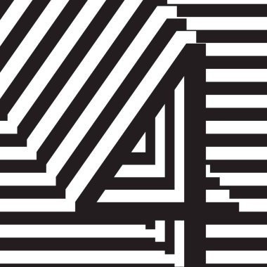 Sayı 4 tasarım şablonu