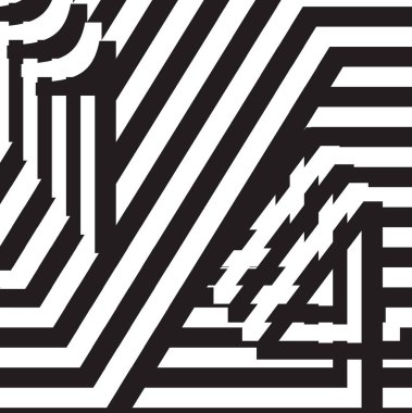 Siyah ve beyaz tasarım şablon simgesi