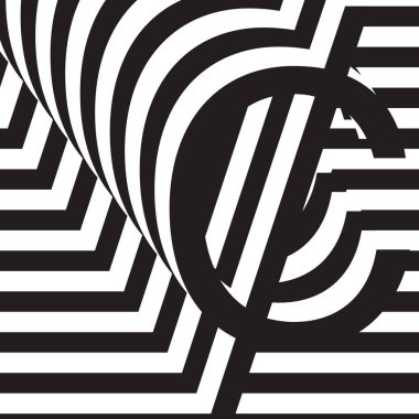 Siyah ve beyaz tasarım şablon simgesi