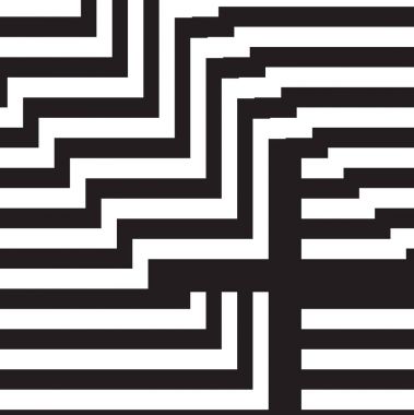 Siyah ve beyaz tasarım şablon simgesi