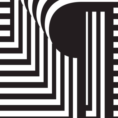 Siyah ve beyaz tasarım şablon simgesi