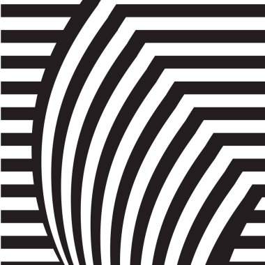 Siyah ve beyaz tasarım şablon simgesi