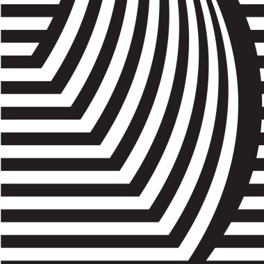 Siyah ve beyaz tasarım şablon simgesi