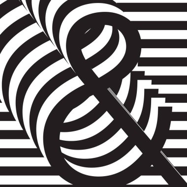 Siyah ve beyaz tasarım şablon simgesi