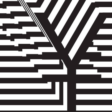 Siyah ve beyaz tasarım şablon simgesi