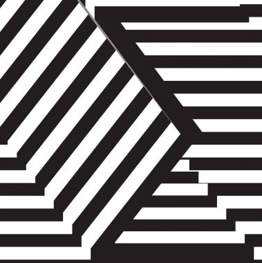 Siyah ve beyaz tasarım şablon simgesi