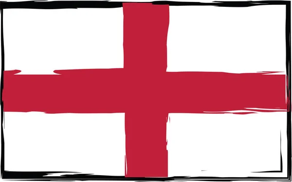 Grunge İngiltere bayrağı veya afiş — Stok Vektör