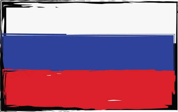 Grunge RUSIA bandera o bandera — Archivo Imágenes Vectoriales